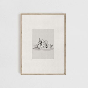 Winnie the Pooh and Friends Nursery Art Print, Classic Pooh Art Prints, Classic Pooh Nursery Art, Classic Winnie the Pooh