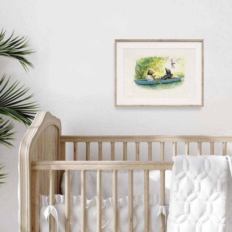 Wind in the Willows Art Print, Kids Room Decor, Ernest Shepard, Nursery ...