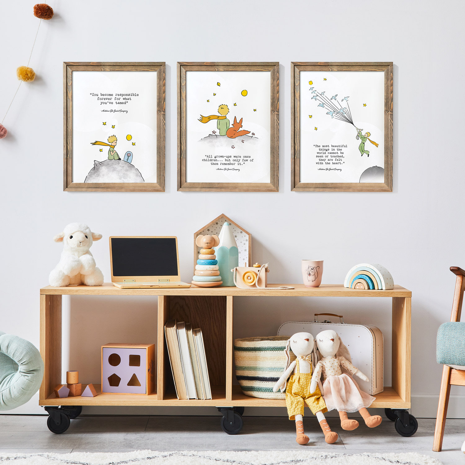 The Little Prince Art Print, Set of 3 Prints, Le Petit Prince, Nursery ...