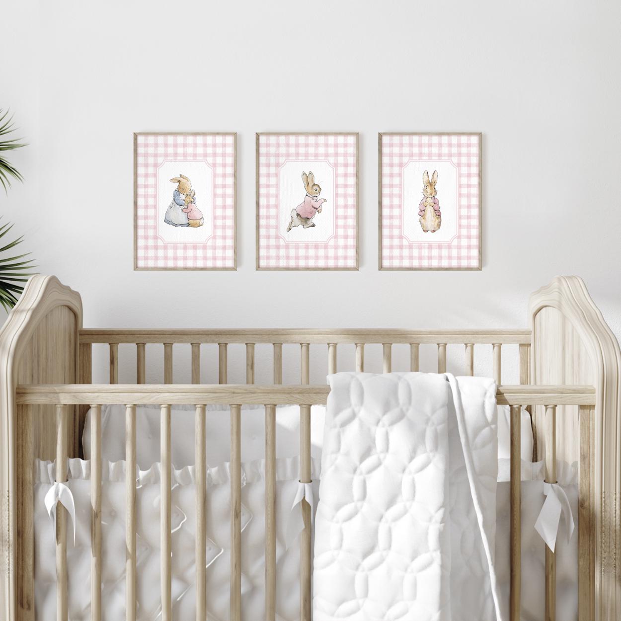 Peter Rabbit Nursery Prints, Vintage Nursery Decor Girl, Playroom Decor ...