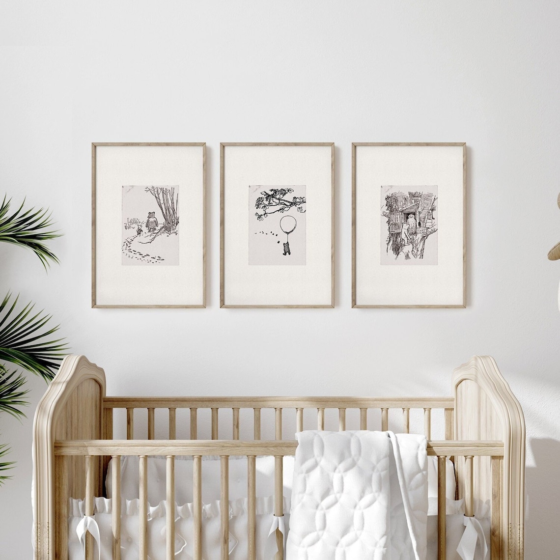 Winnie the Pooh Nursery Set of 3 Classic Pooh Art Prints - Etsy