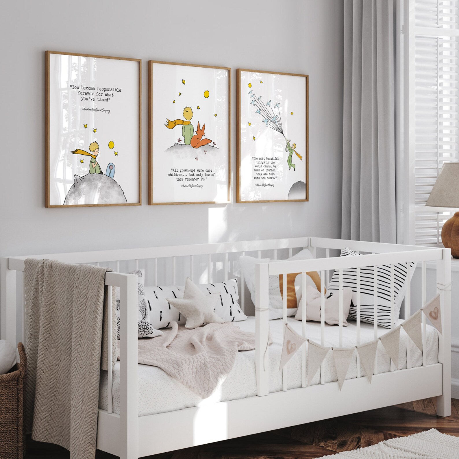 The Little Prince Art Print, Set of 3 Prints, Le Petit Prince, Nursery ...