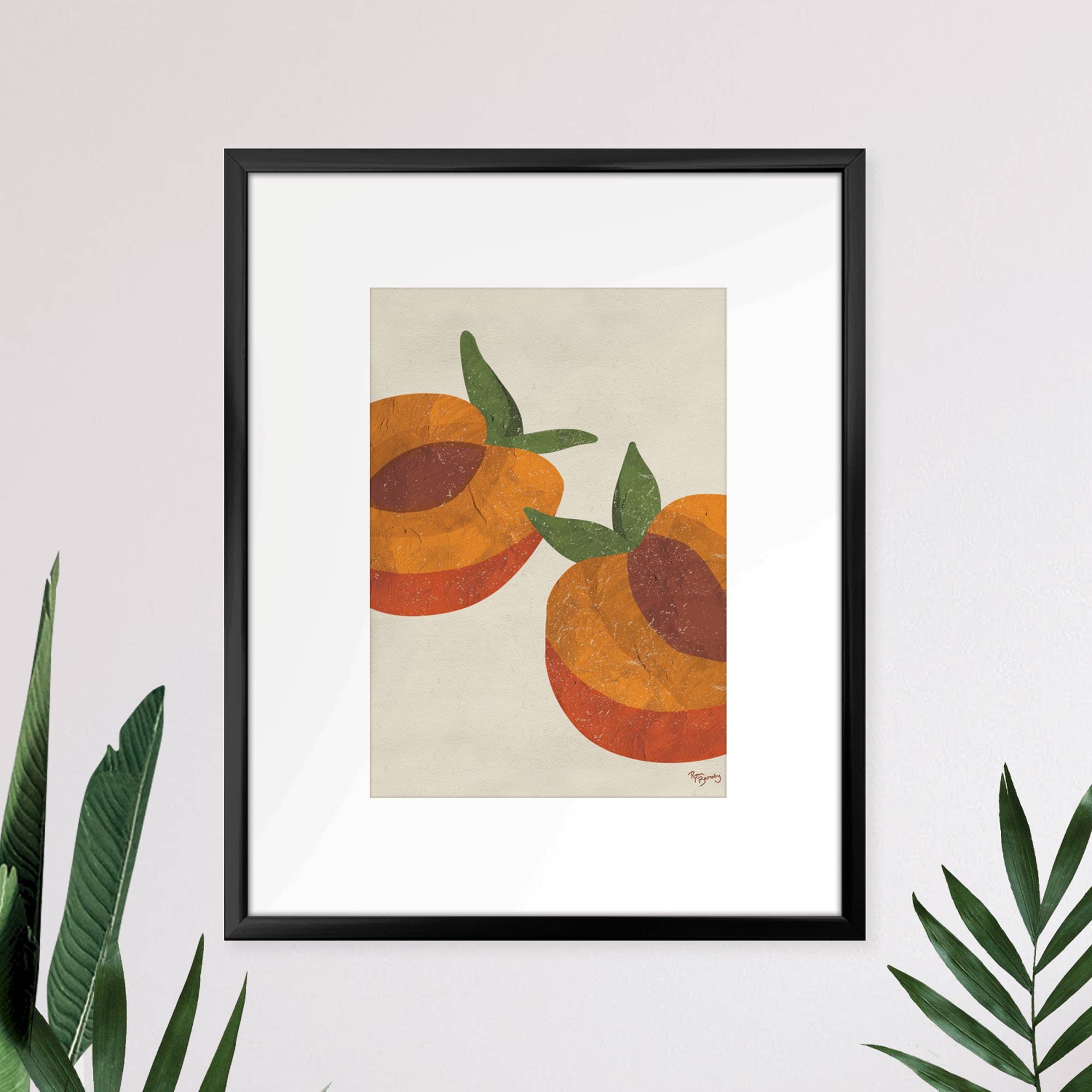 Peach III. Art Print Wall Decor | Etsy