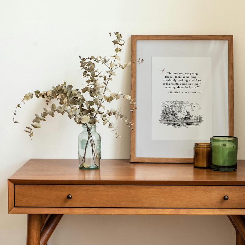 The Wind in the Willows Art Print Quote, Literary Quote Print, Kids ...