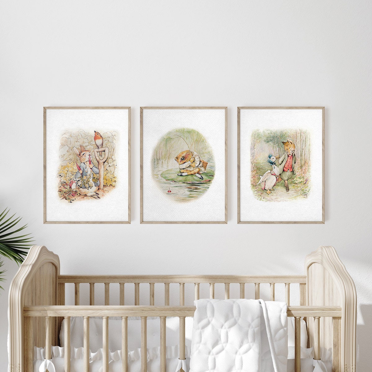 Beatrix Potter Nursery Wall Art, Set of 3, Peter Rabbit Prints, Beatrix ...