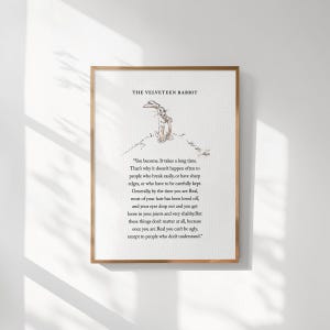 Velveteen Rabbit Quote Print, Nursery Wall Art, Nursery Prints, Motivational Print, Baby Shower Gift, Book Page Wall Art, Vintage Book Page Bild 4