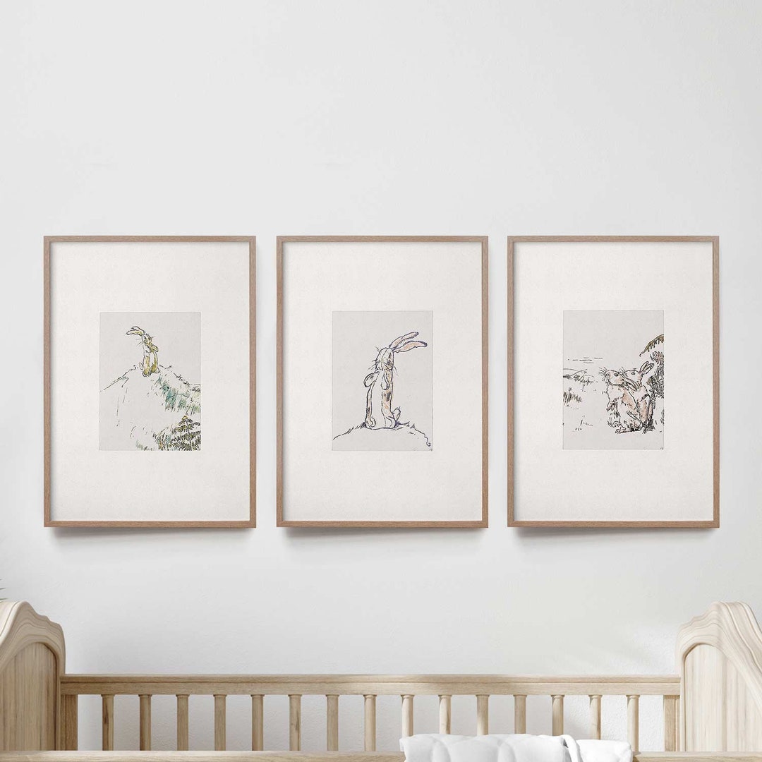 The Velveteen Rabbit Wall Art, Nursery Decor, Set of 3