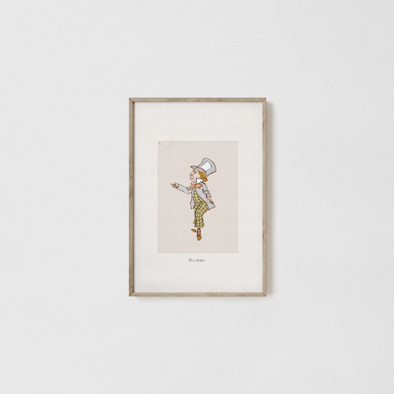 Alice in Wonderland Nursery, Set of 6 Prints, Nursery Wall Art, Nursery ...