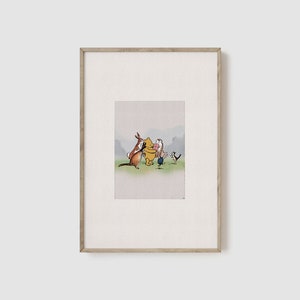 Winnie the Pooh and Friends Nursery Art Print, Classic Pooh Art Prints, Classic Pooh Nursery Art, Classic Winnie the Pooh WP02