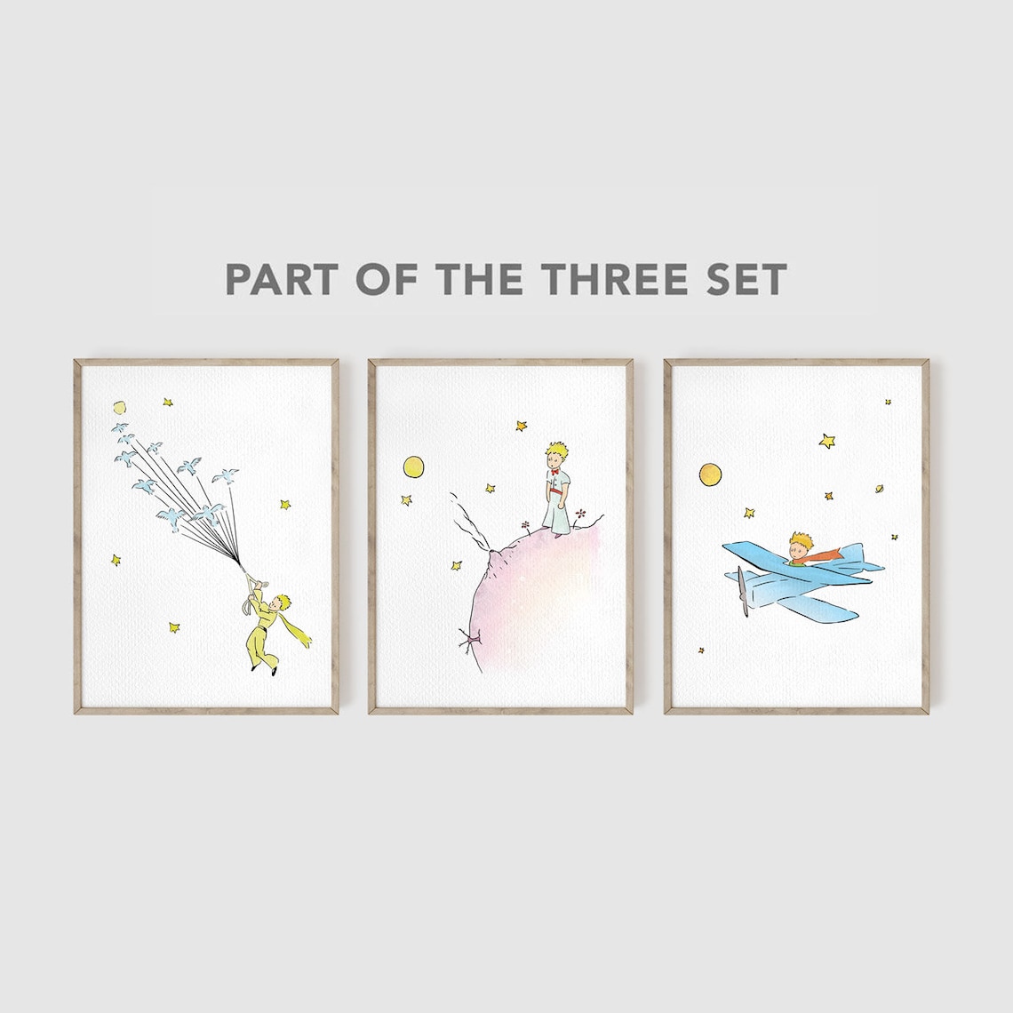 The Little Prince Nursery Art Print, the Little Prince Wall Art, Le ...