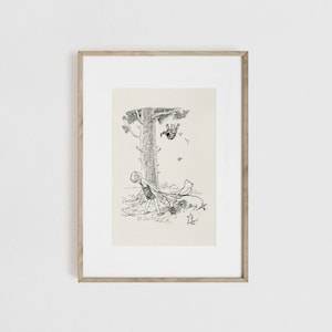 Winnie the Pooh Print Poster, Piglet, Tigger, Eeyore, Nursery Print, Kids Room, Baby Room, Pooh Print, Vintage, Neutral #7