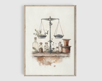 Magical Nursery, Wizard Neutral Nursery, Wizarding Potions Poster, Playroom Print, Whimsical Decor, Baby Decor, Fan Nursery, Baby Kids Room