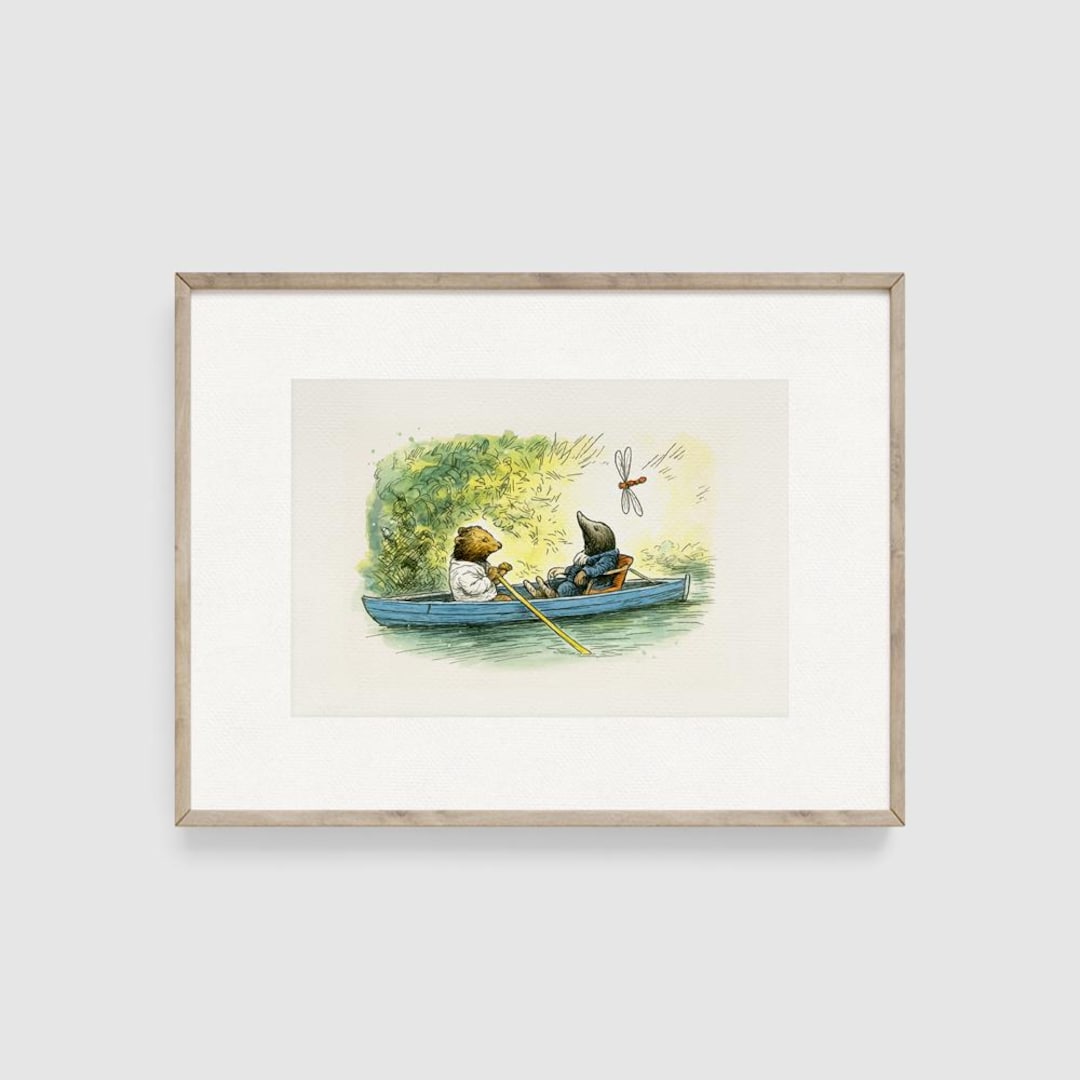 Wind in the Willows Art Print, Kids Room Decor, Ernest Shepard, Nursery ...