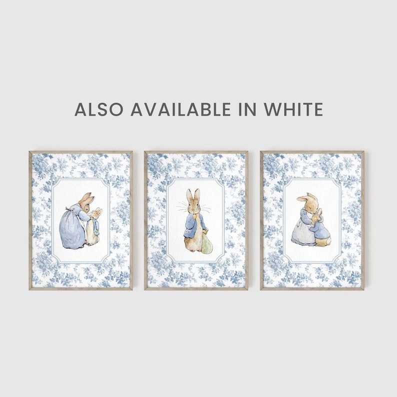 Peter Rabbit Nursery Prints, Beatrix Potter Gallery, Set of 3 Prints ...
