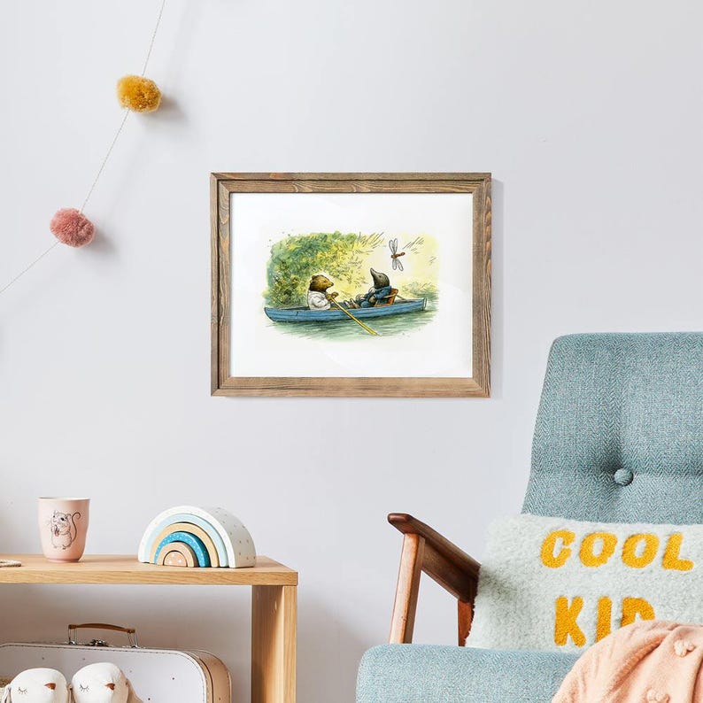 Wind in the Willows Art Print, Kids Room Decor, Ernest Shepard, Nursery ...