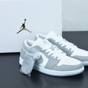 white wolf grey jordan 1 low men's