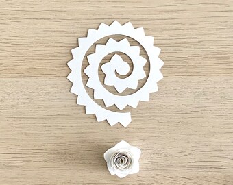 Modèle de fleur en papier 10 pack prêt à rouler |  Mariage, Sweet 16, Mini Handmade Roses, Valentine’s Day, Box Frame, Anniversaire, Anniversaire