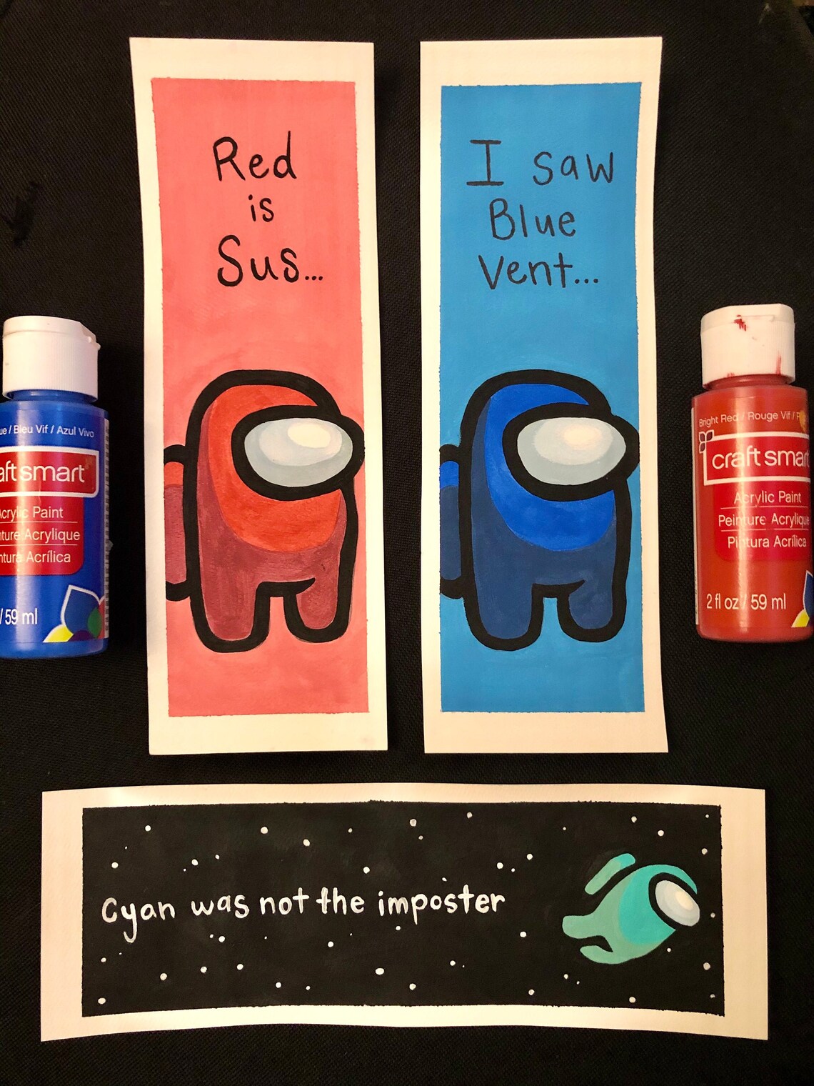 Among Us Bookmarks Etsy