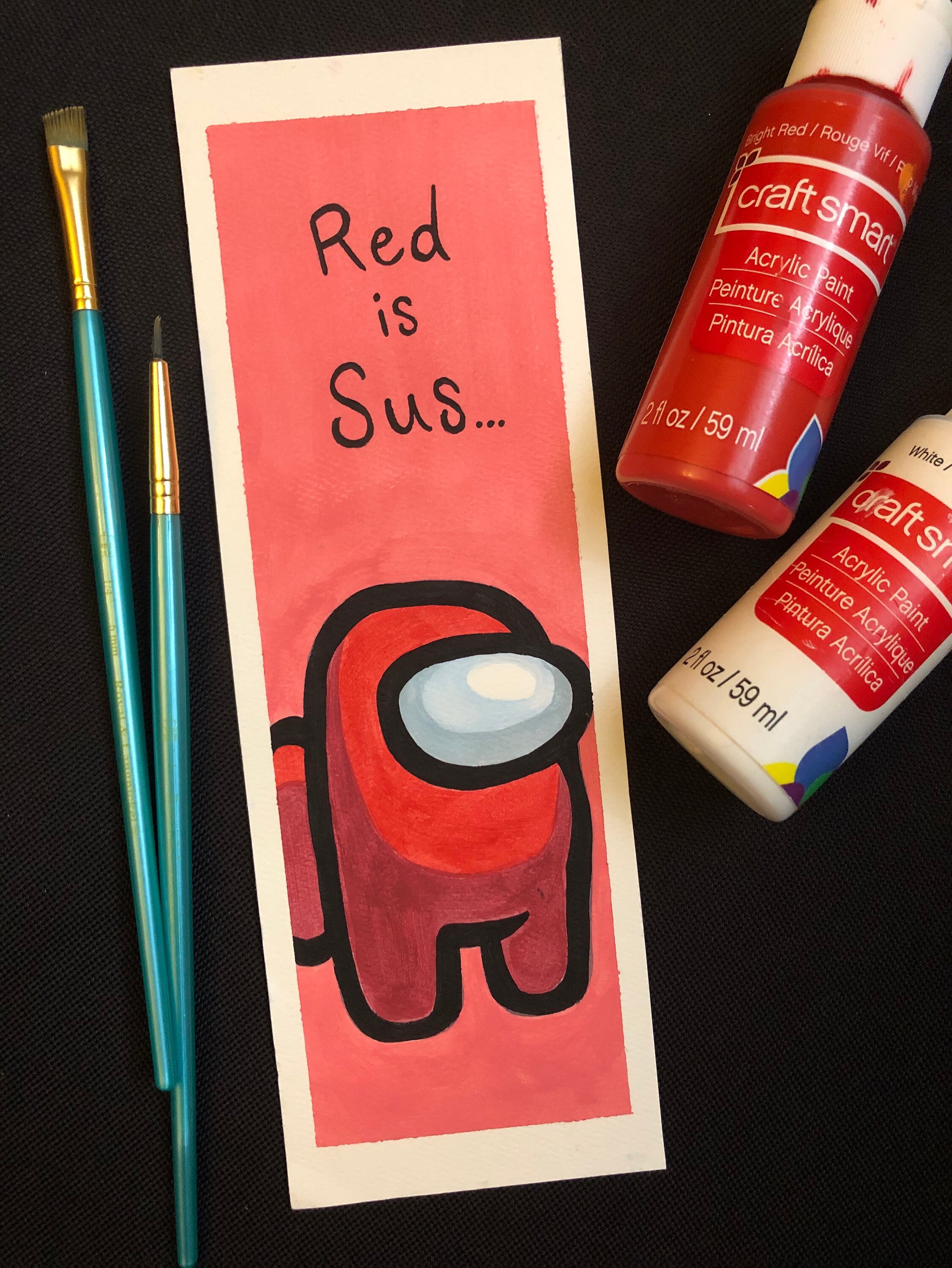 among us bookmarks etsy