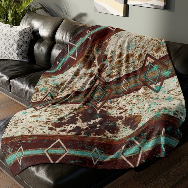Tribal Camouflage Dark Blanket