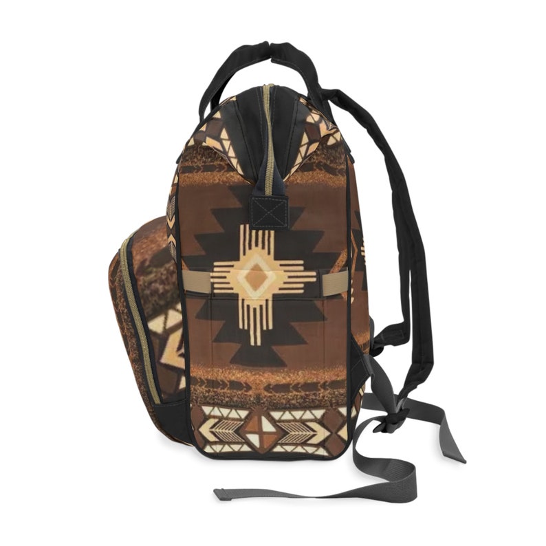 Personalized Diaper Backpack | southwestern backpack | tribal Indian bag | customized boho Aztec bag | new mom gift | baby bag | cowgirl bag image 5