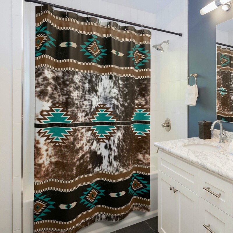 Western Patch Shower Curtain NCU0NXD1422