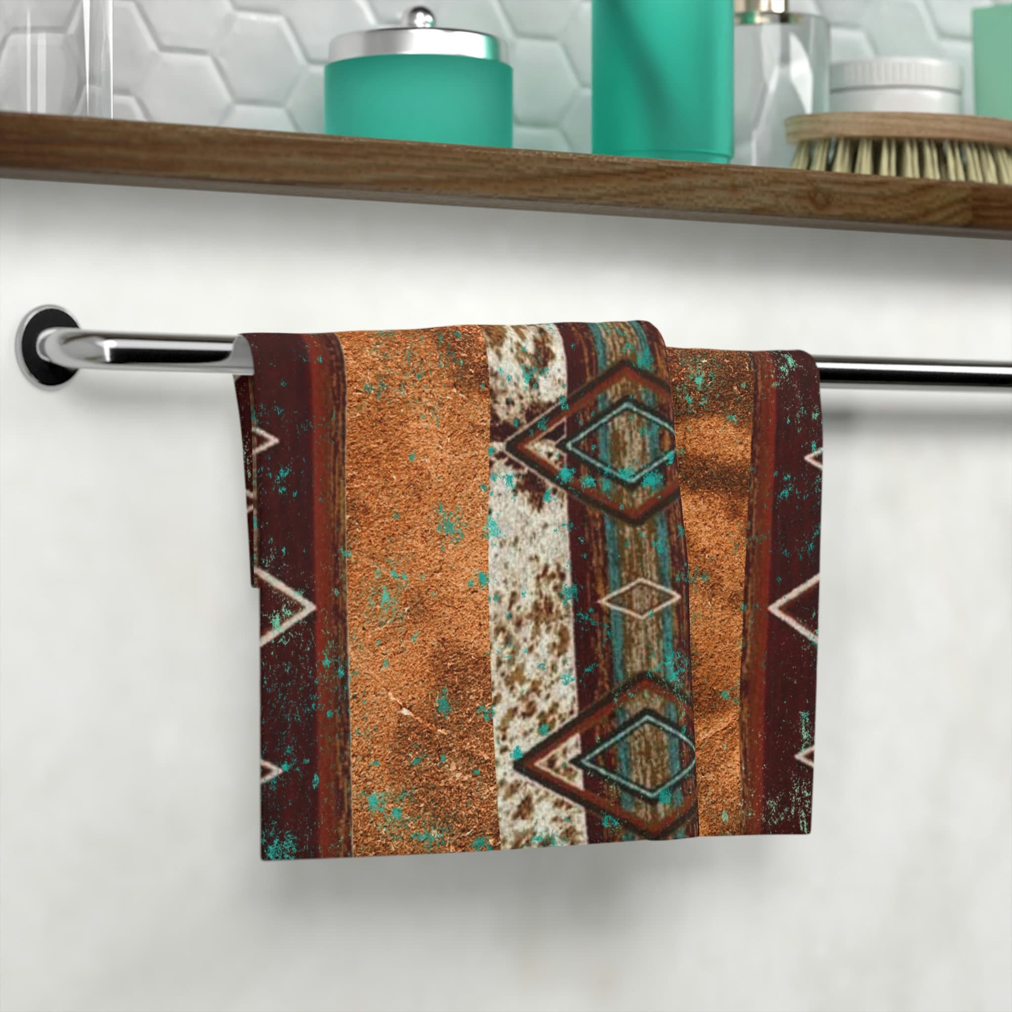 Tribal print towels hotsell