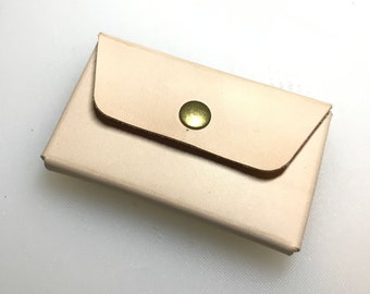 Snaps only card holder pattern, no stitching, minimalist wallet pattern, three access opening, business card holder pattern by AWCrafts