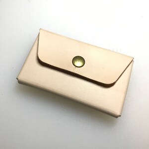 Patrón de portatarjetas solo a presión, sin costuras, patrón de billetera minimalista, apertura de tres accesos, patrón de portatarjetas de visita de AWCrafts