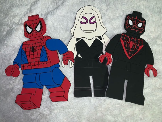 lego peter parker decals