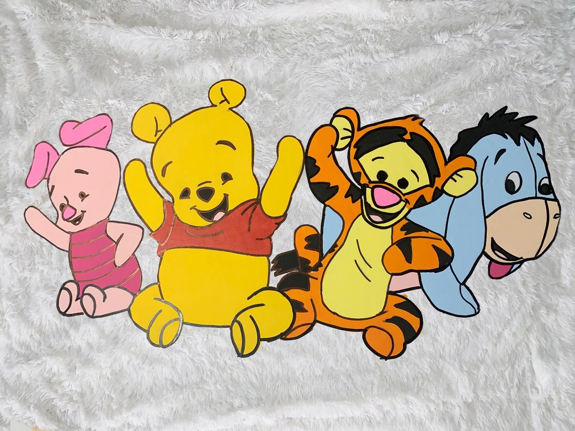Baby Winnie the Pooh Nursery Decor Party Prop Wall Decoration Etsy