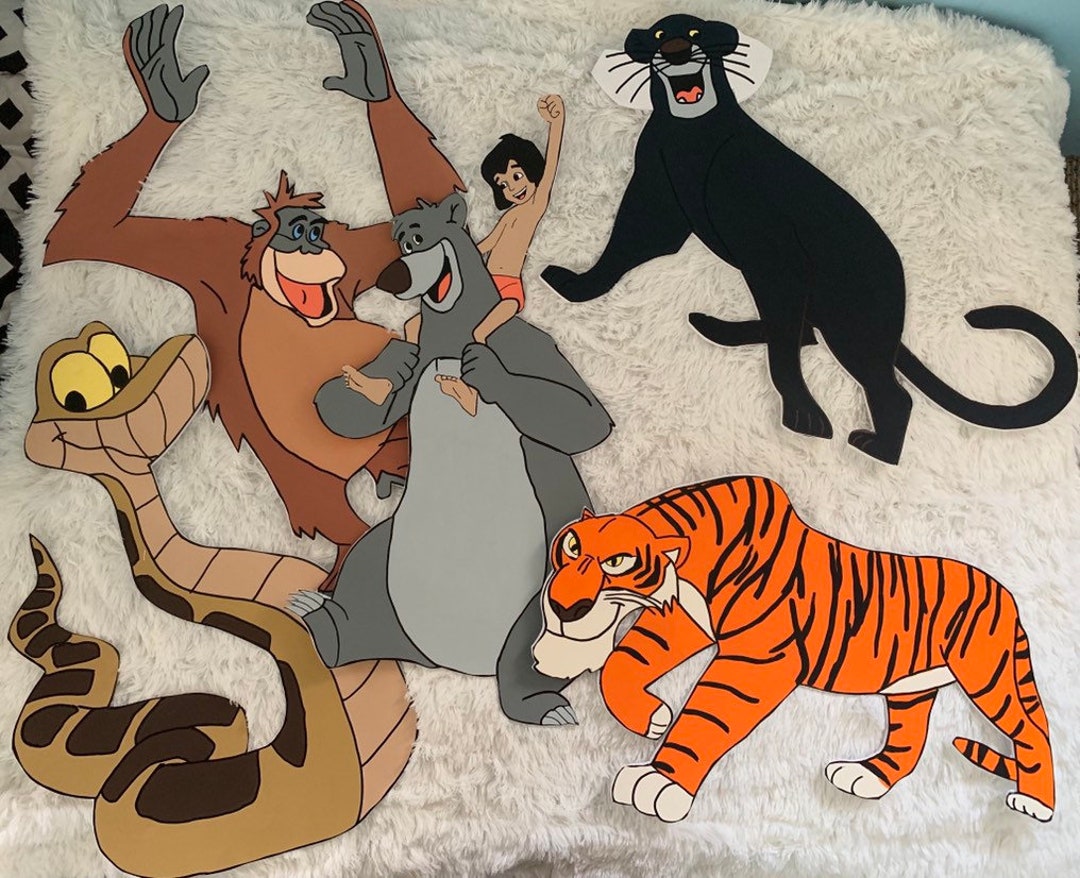 The Jungle Book Party Prop Character Cut Out Mowgli Baloo - Etsy Australia The Jungle Book Party Prop Character Cut Out Mowgli Baloo - Etsy Australia