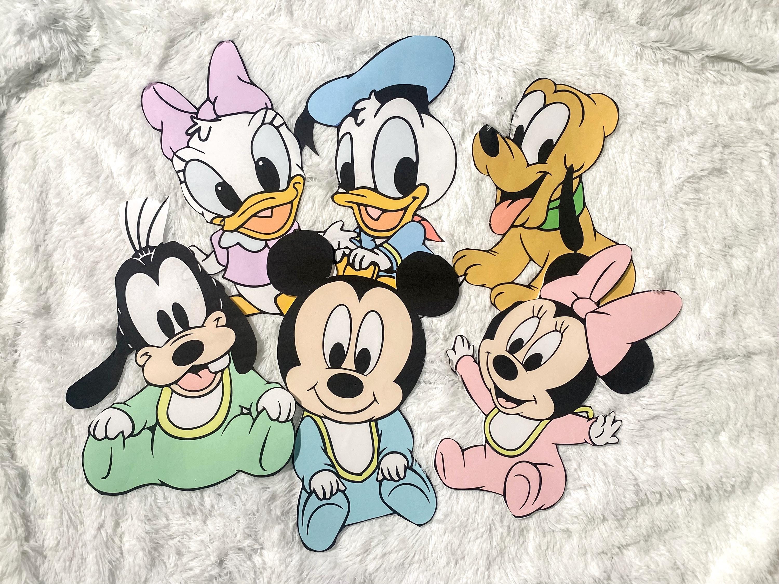 Baby Mickey Mouse Minnie Mouse and Friends Party Prop Character Cut Out  Disney Babies Nursery Decor 2ft Tall