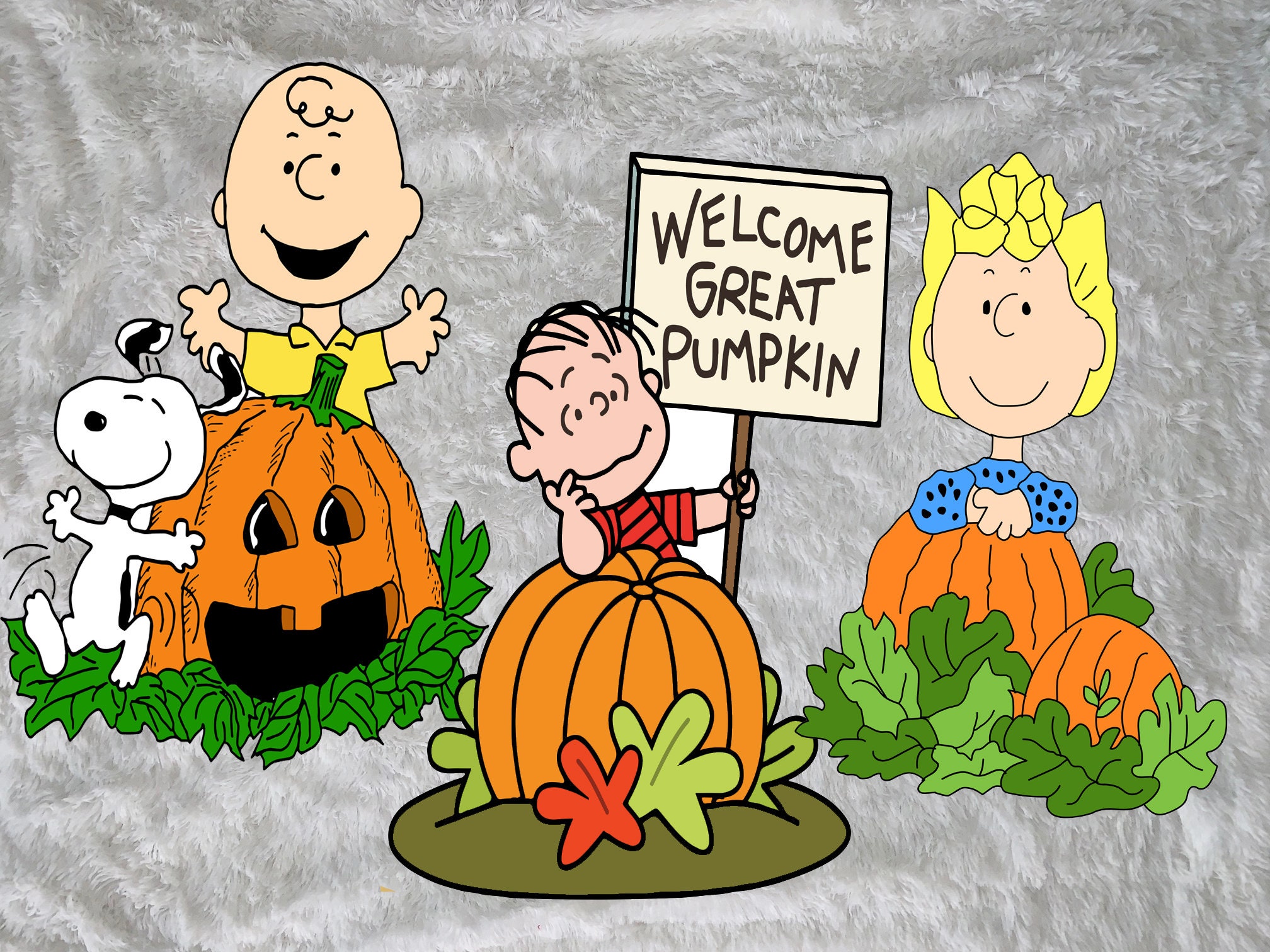 Peanuts Great Pumpkin Halloween Decoration 2 Ft Indoor Party - Etsy