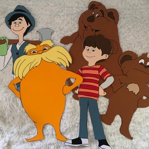 Lorax Party Prop Dr Seuss Cut Outs Birthday Party Decoration Character Standee Decor 2ft