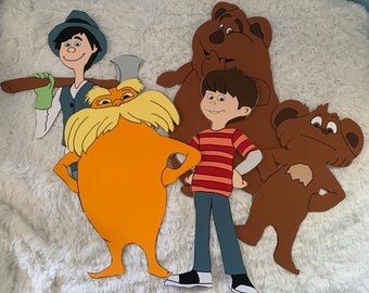 Lorax Party Prop Dr Seuss Cut Outs Birthday Party Decoration Character Standee Decor 2ft