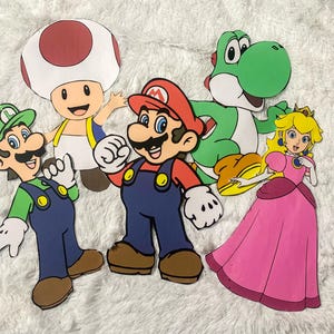 Super Mario Bros. Party Prop Cutout 1 Mario Character Standee 2 ft