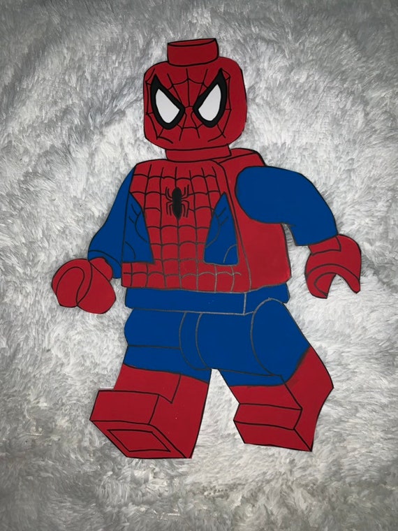 Lego Spider man Party Prop Into the Spider verse Cut Out Birthday