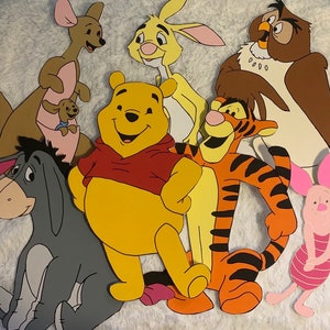 Winnie the Pooh Party Prop Tabletop Decoration 2ft Pooh and Friends Standee Cut Out