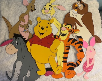 Winnie the Pooh Party Prop Tabletop Decoration 2ft Pooh and Friends Standee Cut Out