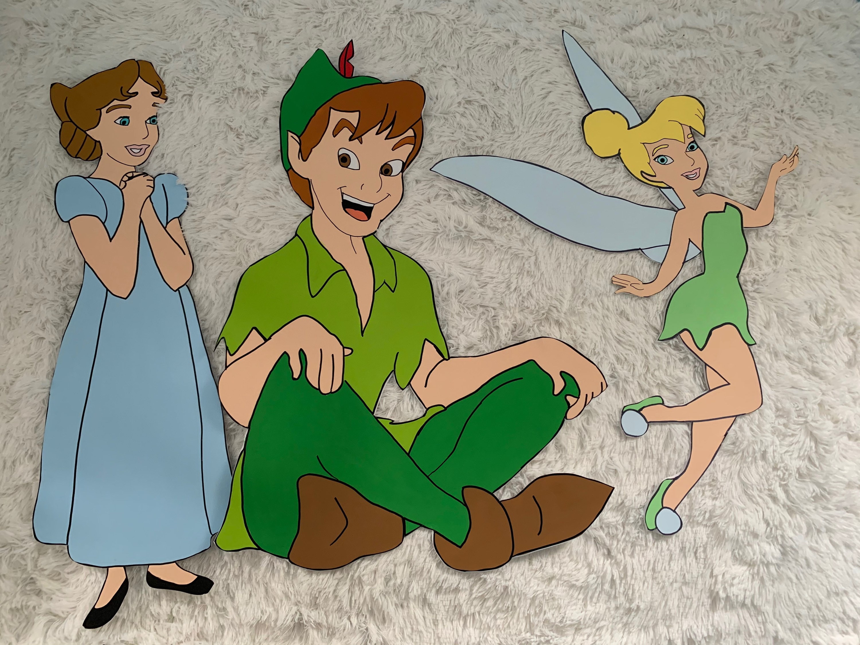 Peter Pan Party Prop Character Cut Outs Birthday Decoration Etsy