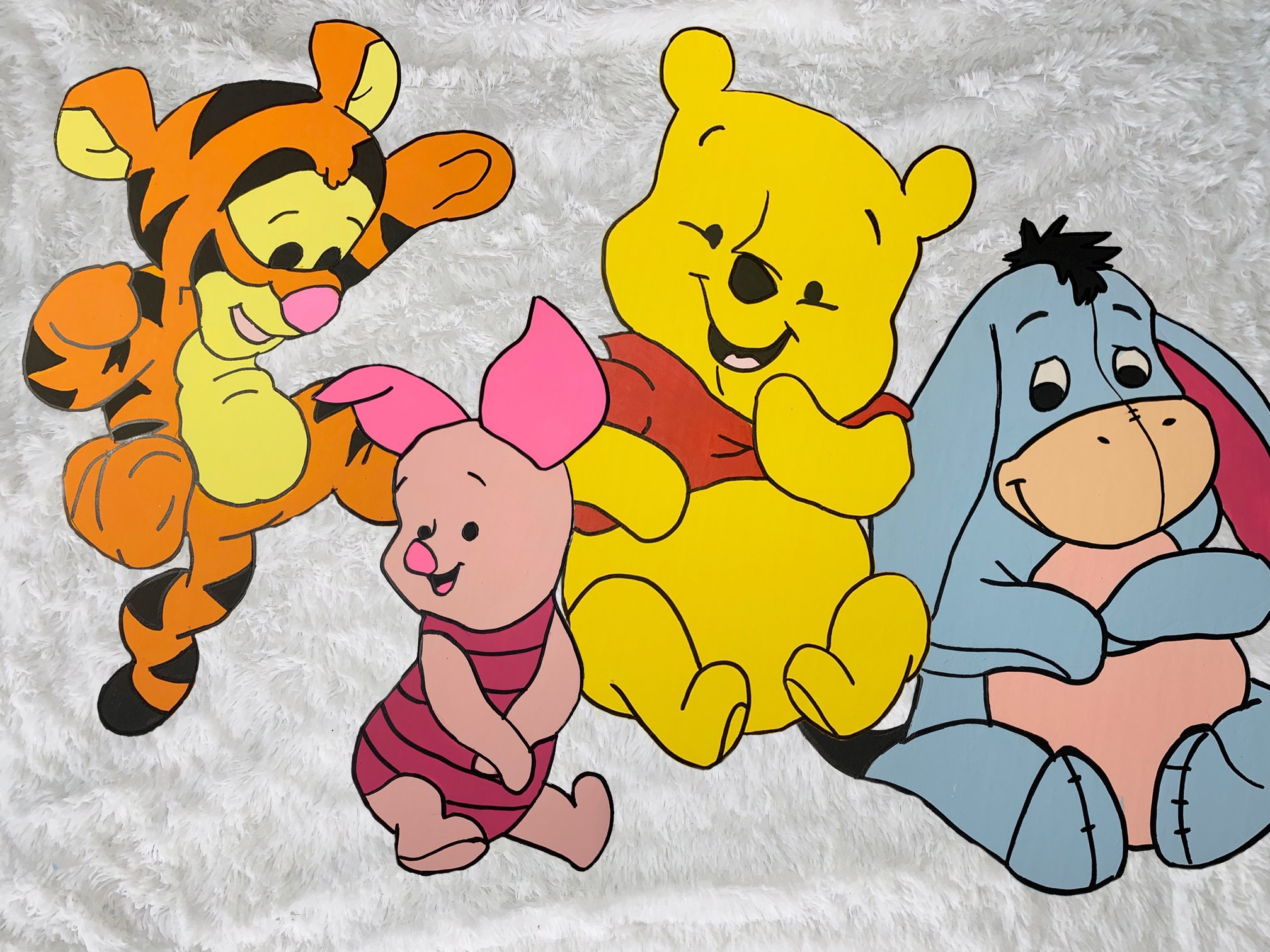Baby Winnie the Pooh Nursery Decor Party Prop Wall Decoration Etsy UK