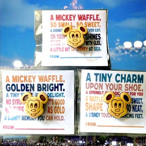 Cute Mickey Waffle Fish Extender Gift, Pixie Dust, Cast Member Appreciation Gifts, Disney Cruise, Cruise Gift disney thank you gift exchange