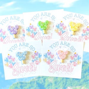Adorable Mickey Lollipop Pin for Cast Member Gift, Disney World Pixie Dust, Disney Cruise Gift Exchange, Fish Extender Gift pixie dust gift