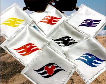 Fish Extender gift, customized cleaning cloth for sunglasses /device, DCL Disney cruise, great for men &teens! FE Unique Useful Pixie Dust