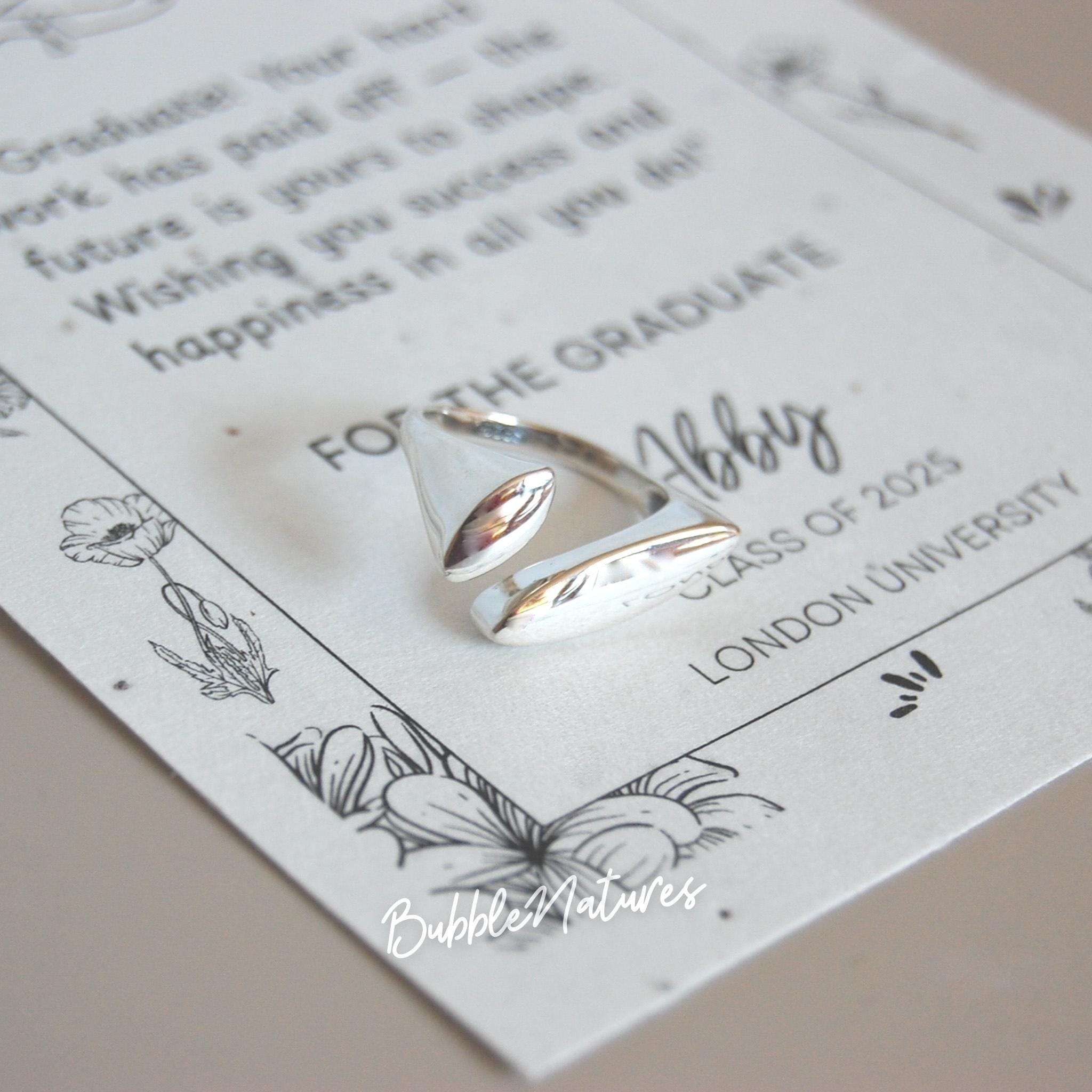 Sterling Silver Open Statement Ring: Adjustable Vintage Style 