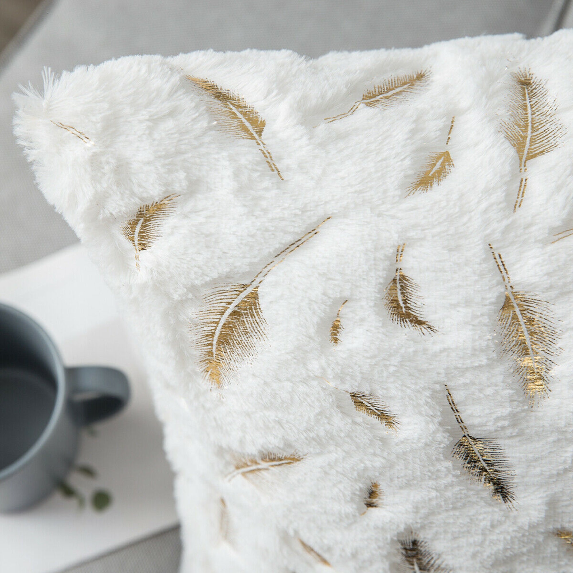 2sets Luxury Soft Fur Cushion Covers White / Light Pink 4Sets Etsy