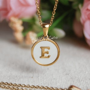 Colar personalizado para mulheres, colar inicial, colar de letras banhado a ouro, presente de joias - Bubblenatures