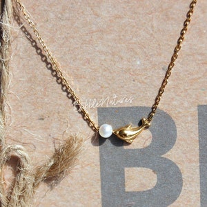 Cadeau voor haar, dolfijnketting voor zeeliefhebbers - Cadeau voor haar met gepersonaliseerde kaart - Bubblenatures