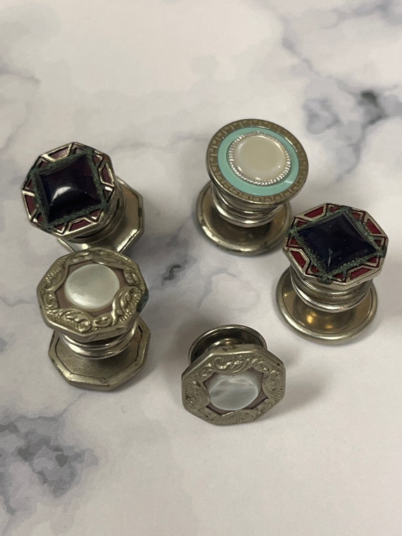 Vintage Art Deco Snap Cufflinks